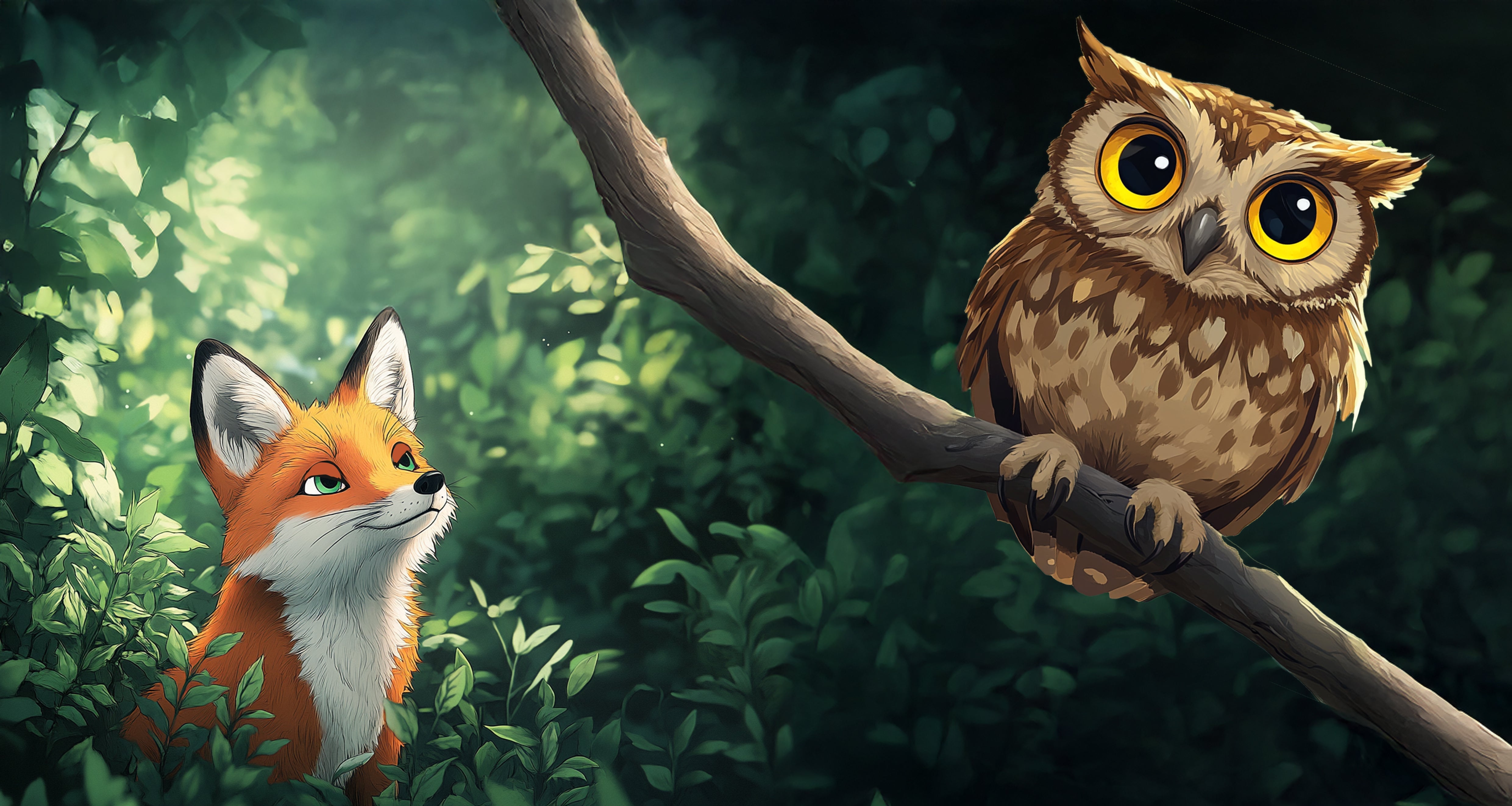 Der Fuchs und der Uhu
