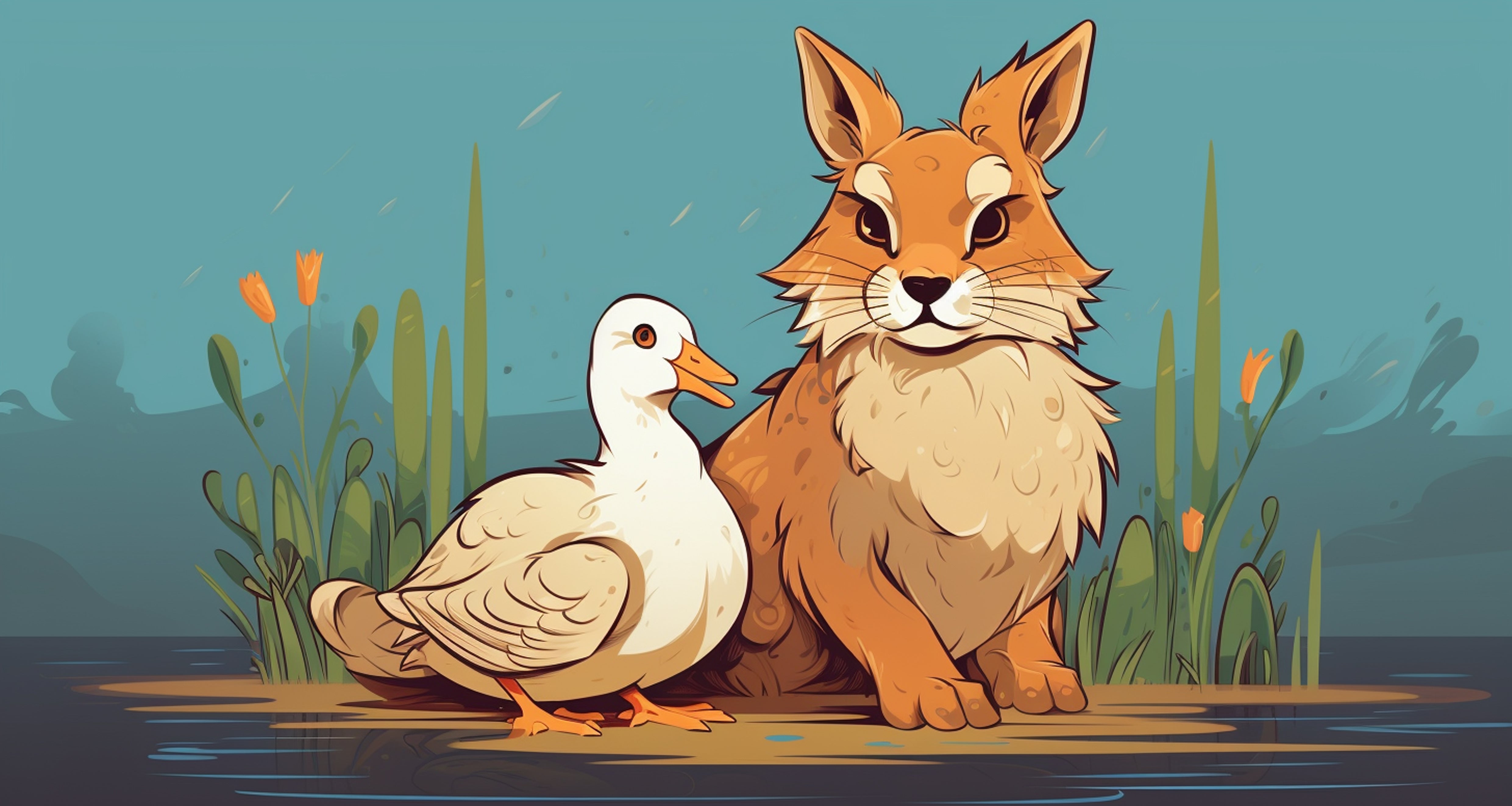 Der Luchs und die Ente