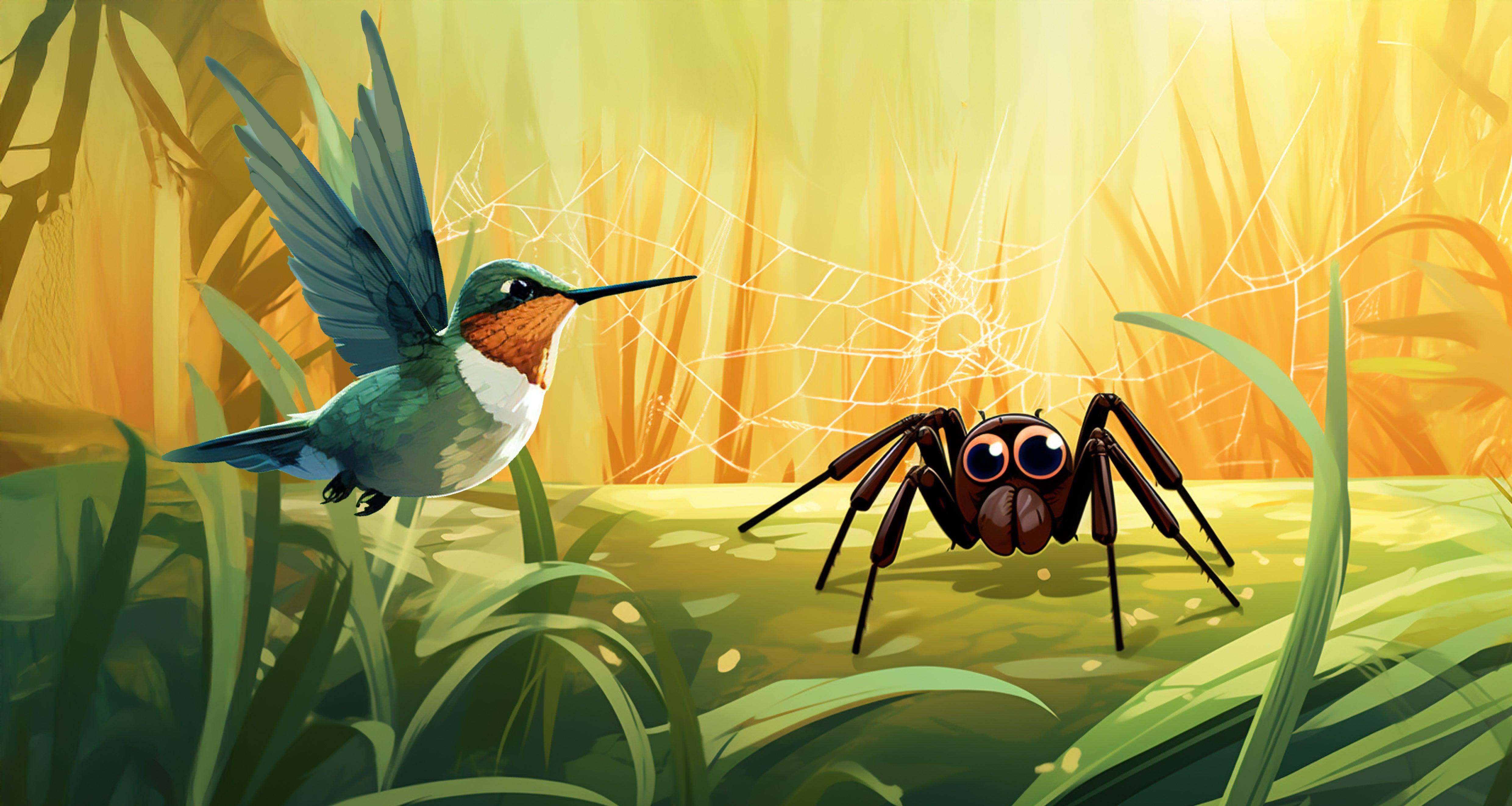 Die Spinne und der Kolibri