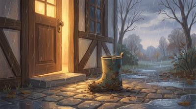 Der Stiefel, den jemand geputzt hatte