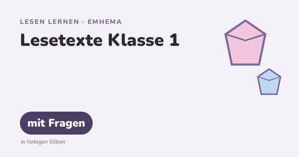 Lesetexte mit Fragen – Lesen lernen mit EmHeMa