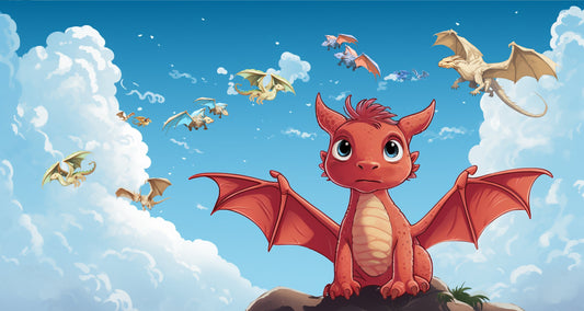 Der Drache, der das Fliegen lernt
