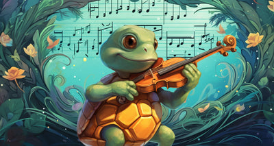 Die kleine Schildkröte und die Geige