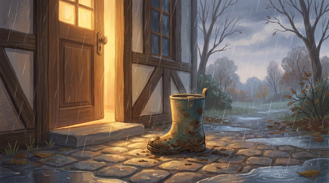 Der Stiefel, den jemand geputzt hatte