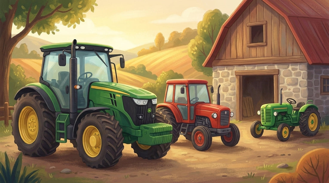 Der Traktor, der im Matsch stecken blieb