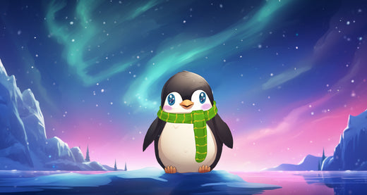 Der kleine Pinguin und das Polarlicht