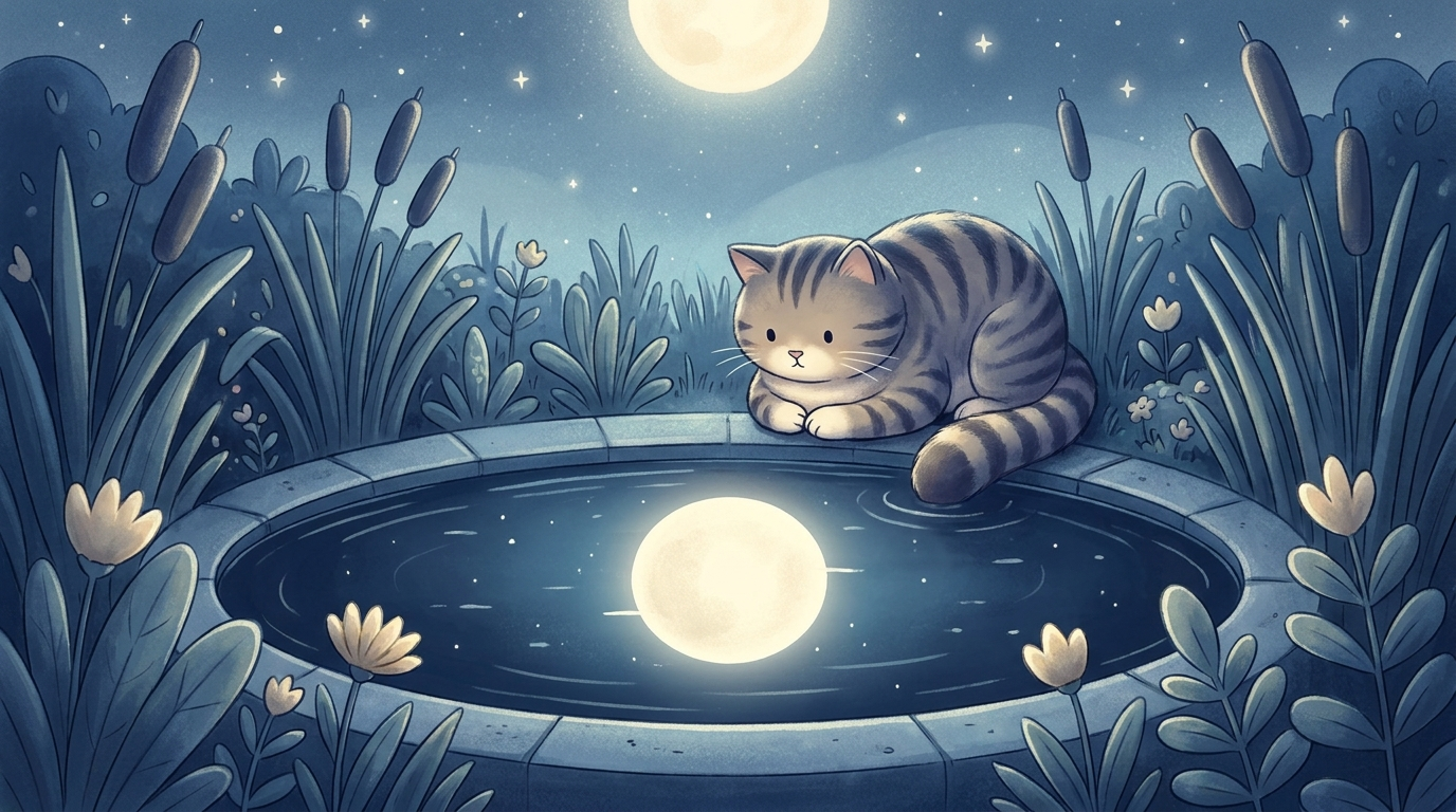 Die Katze, die den Mond einfangen wollte