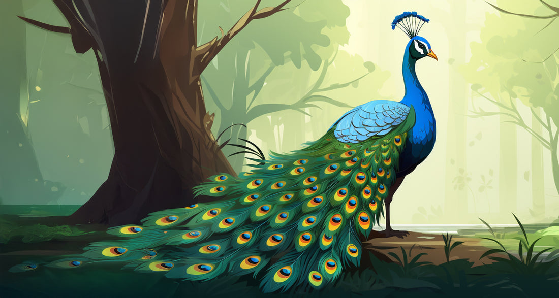 Das Reh und der Pfau
