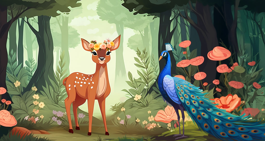 Das Reh und der Pfau