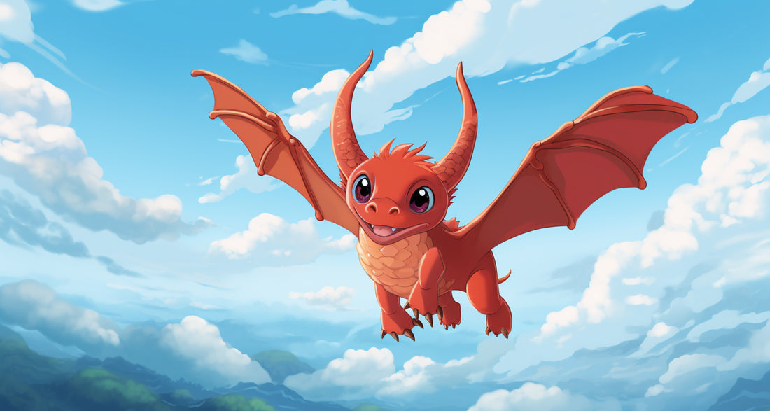 Der Drache, der das Fliegen lernt