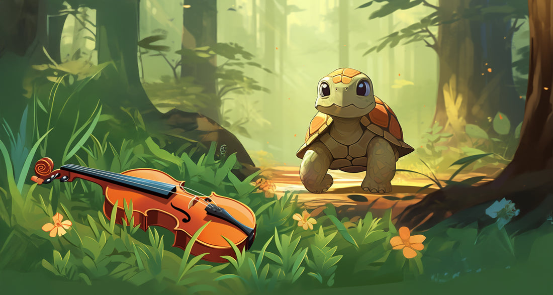 Die kleine Schildkröte und die Geige