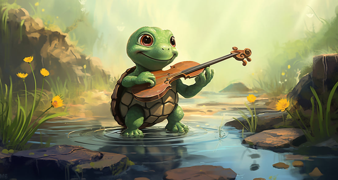 Die kleine Schildkröte und die Geige