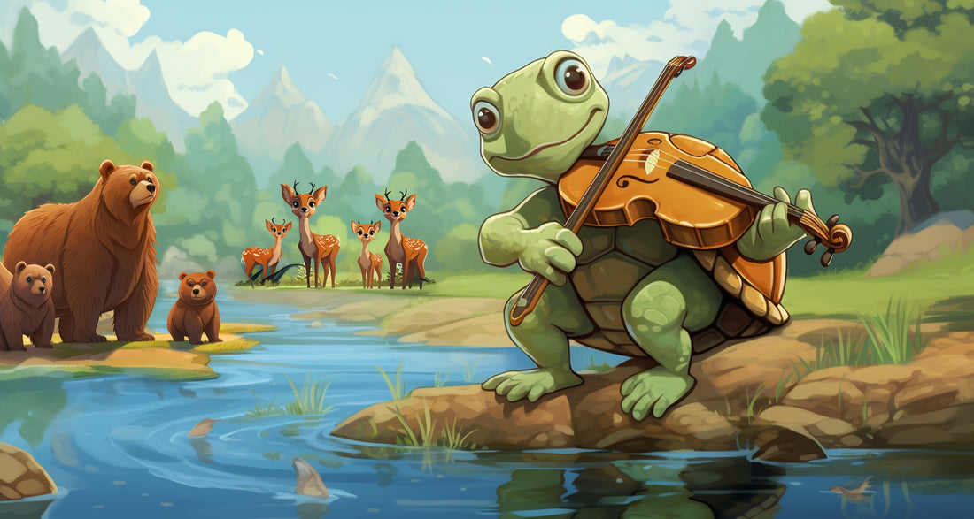 Die kleine Schildkröte und die Geige