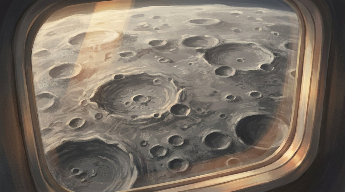 Der Mond aus der Nähe: grau und ohne Farbe