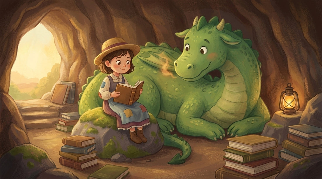 Suse liest dem Drachen zum ersten Mal vor