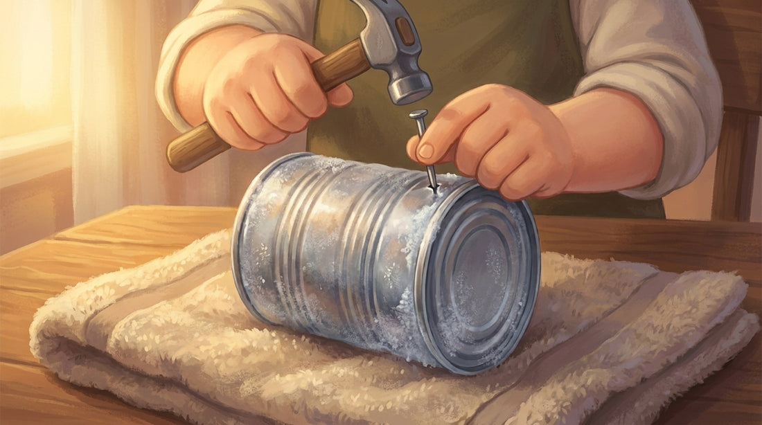 Nagel, Hammer, siebenundvierzig Löcher