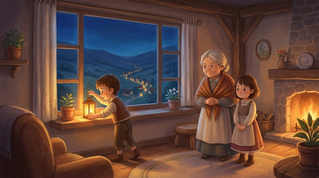 Die hundertste Laterne steht wieder im Fenster