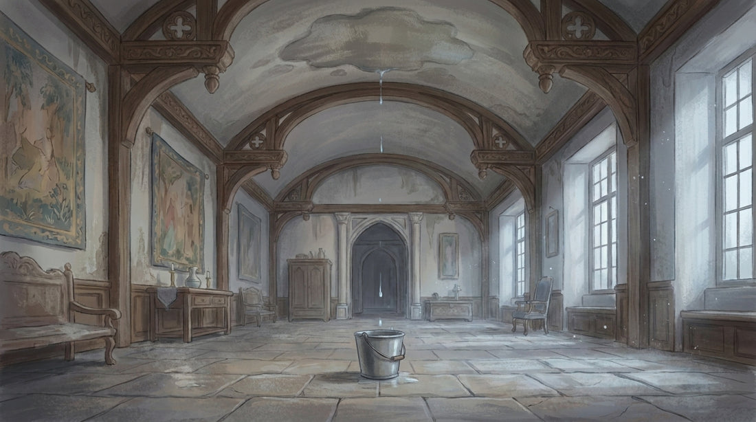 Der Eimer im großen Saal