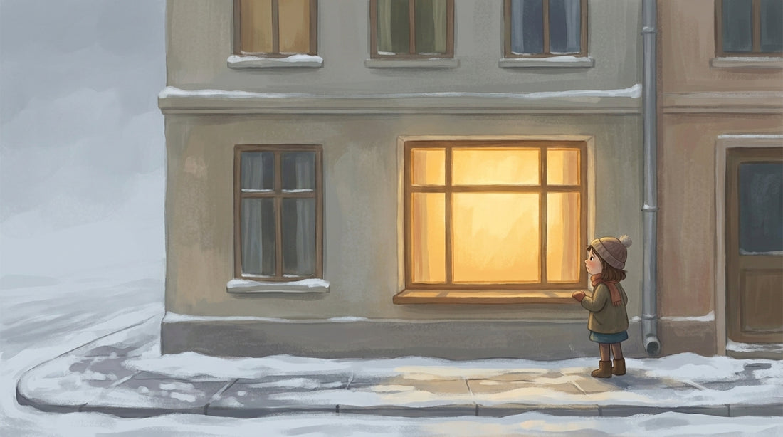 Das leere Fensterbrett im Erdgeschoss von Haus Nummer 14