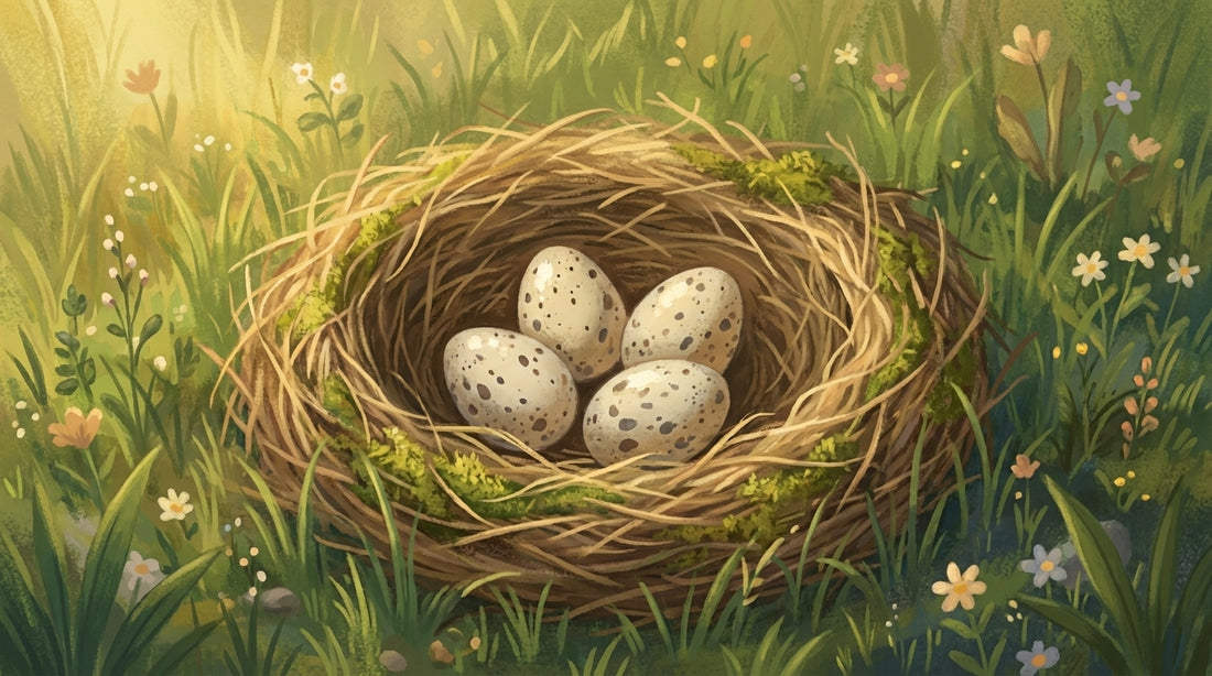 Das Nest eines Bodenbrüters