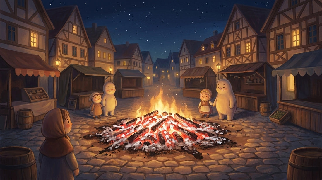 Kurz vor acht ist das Feuer am schönsten